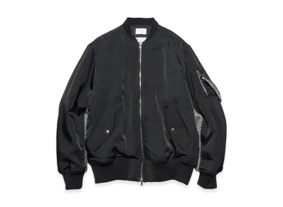 SOPHNET. x Kvadrat Flight Jacket "Black"