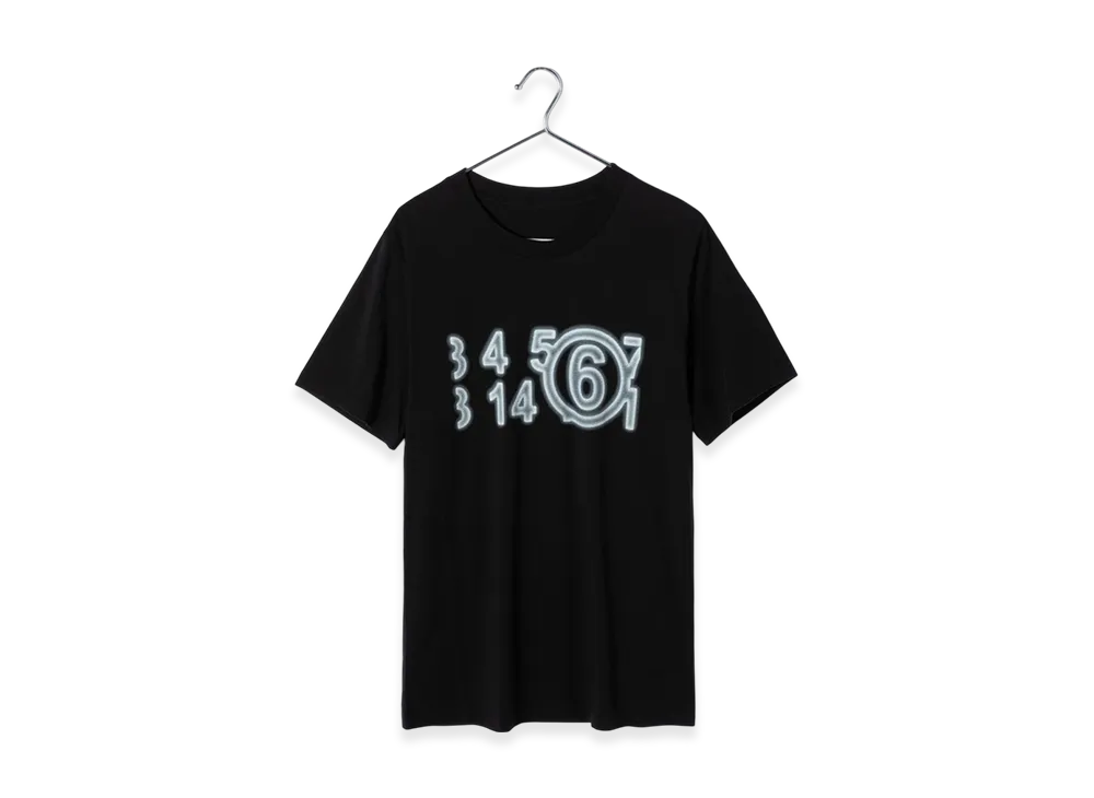 メゾン マルジェラ ナンバーロゴ Tシャツ "ブラック"