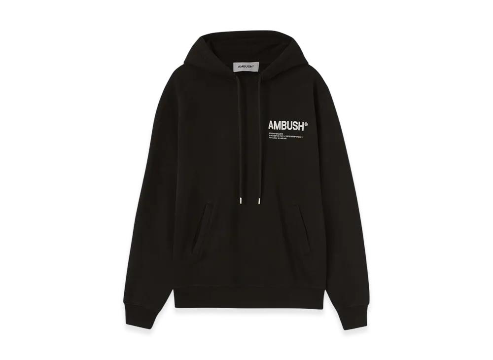 AMBUSH /ブラック ロゴ フーディー AMBUSH ロゴフーディ AMBUSH /ブラック ロゴ フーディー