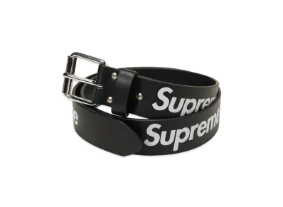 Supreme Repeat Leather Belt (25FW) "Black"