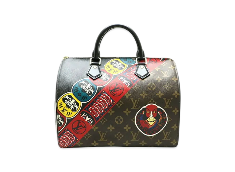 Louis Vuitton x Kansai Yamamoto Monogram Epi Speedy 30 Handbag "Brown"
