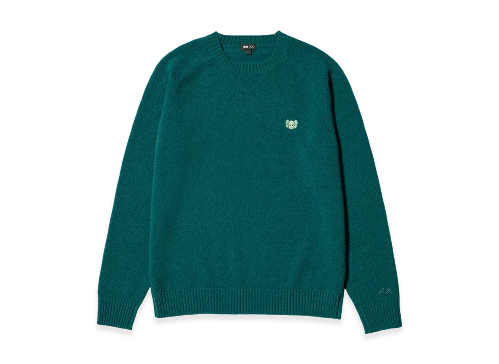 Uniqlo x KAWS Winter Lamb Crewneck Sweater "Green"