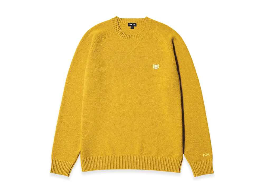 Uniqlo x KAWS Winter Lamb Crewneck Sweater "Yellow"