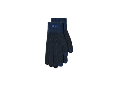 Uniqlo x KAWS Winter Heattech Knit Gloves "Navy"