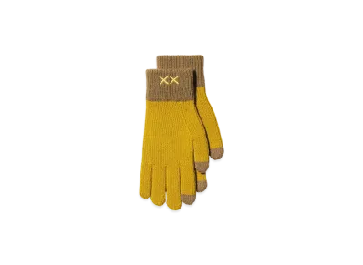 Uniqlo x KAWS Winter Heattech Knit Gloves "Yellow"