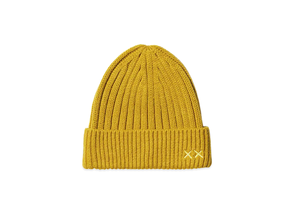 Uniqlo x KAWS Winter Heattech Knit Cap "Yellow"