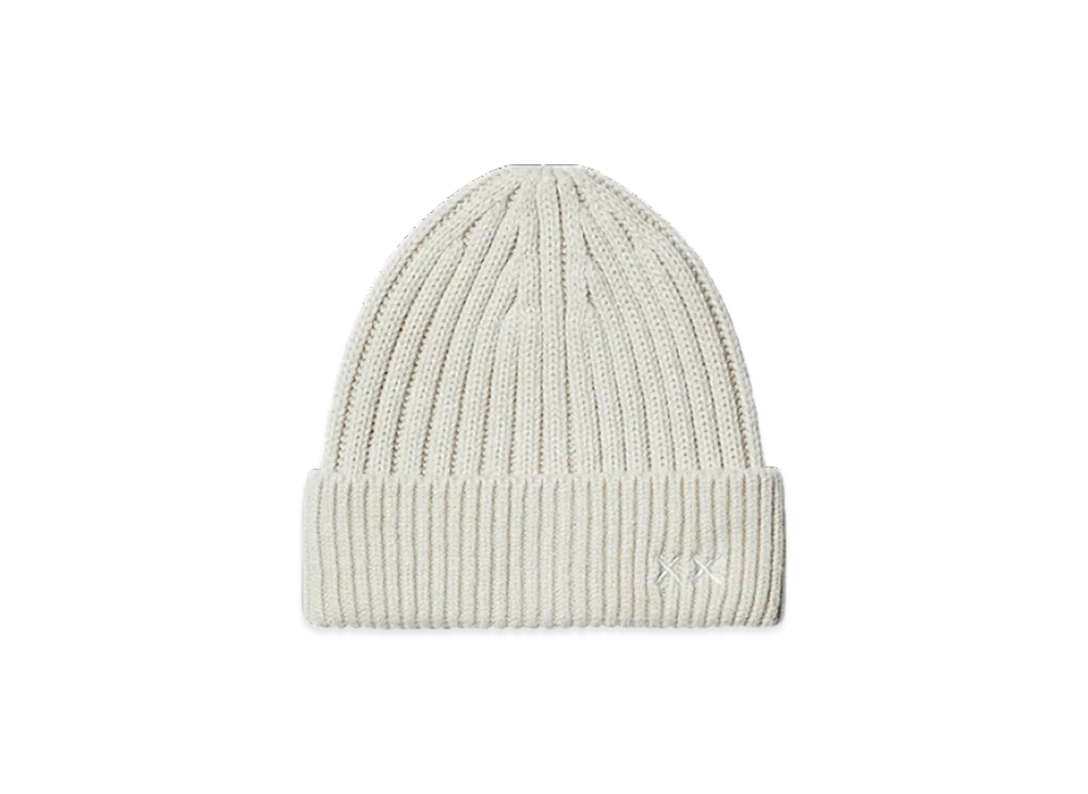 Uniqlo x KAWS Winter Heattech Knit Cap "Off White"