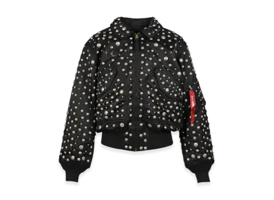 THUG CLUB x Alpha Industries AI CWU 45/P Flight Jacket "All Over Rivet Version" "Black"