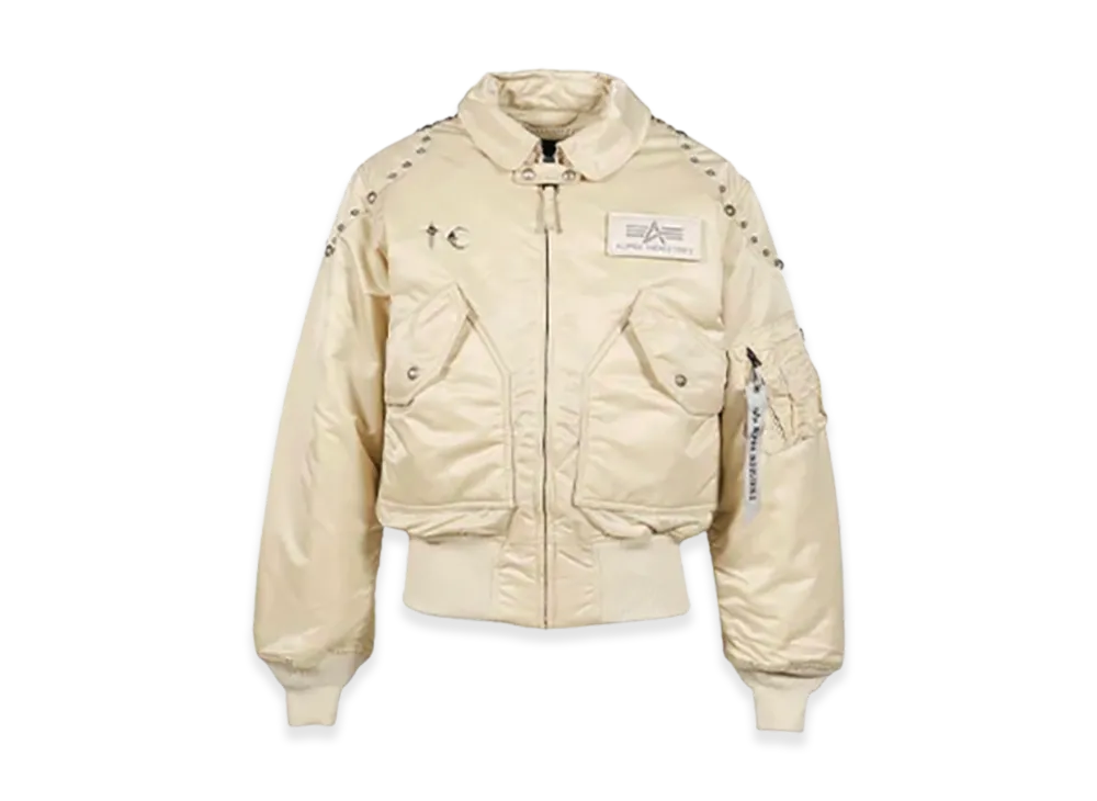 THUG CLUB x Alpha Industries AI CWU 45/P Flight Jacket "Rivet Version" "VTG White"