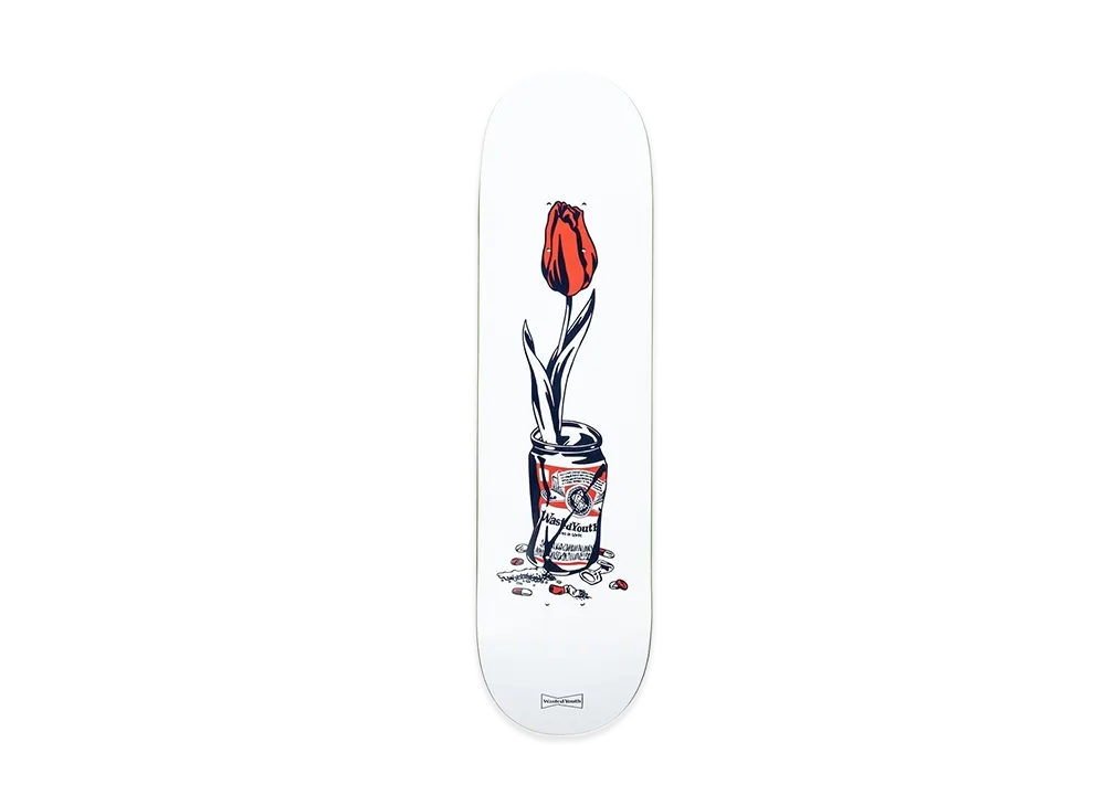 Wasted Youth Flower Skate Deck "White" / VERDY