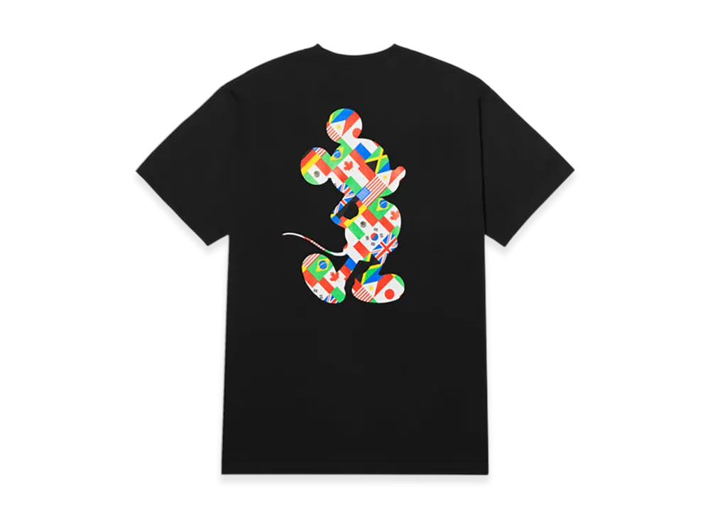 HUF x Disney Mickey Mouse Mickey World Tour Silhouette Tee "Black"