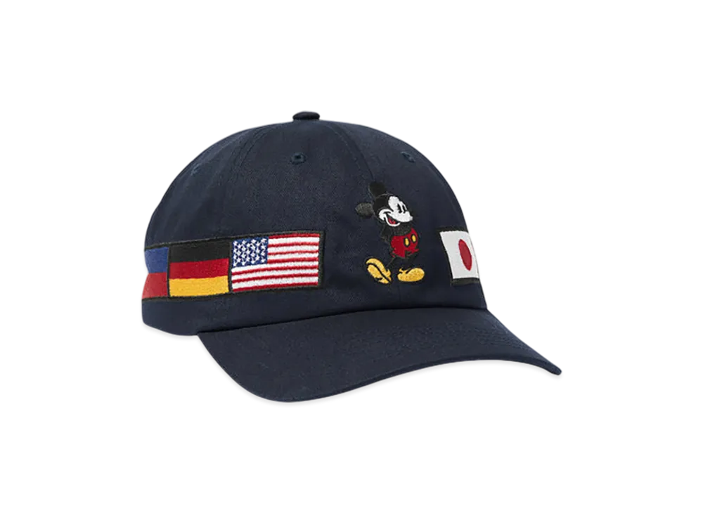 HUF x Disney Mickey Mouse Mickey Worldwide Tour Snapback "Navy"