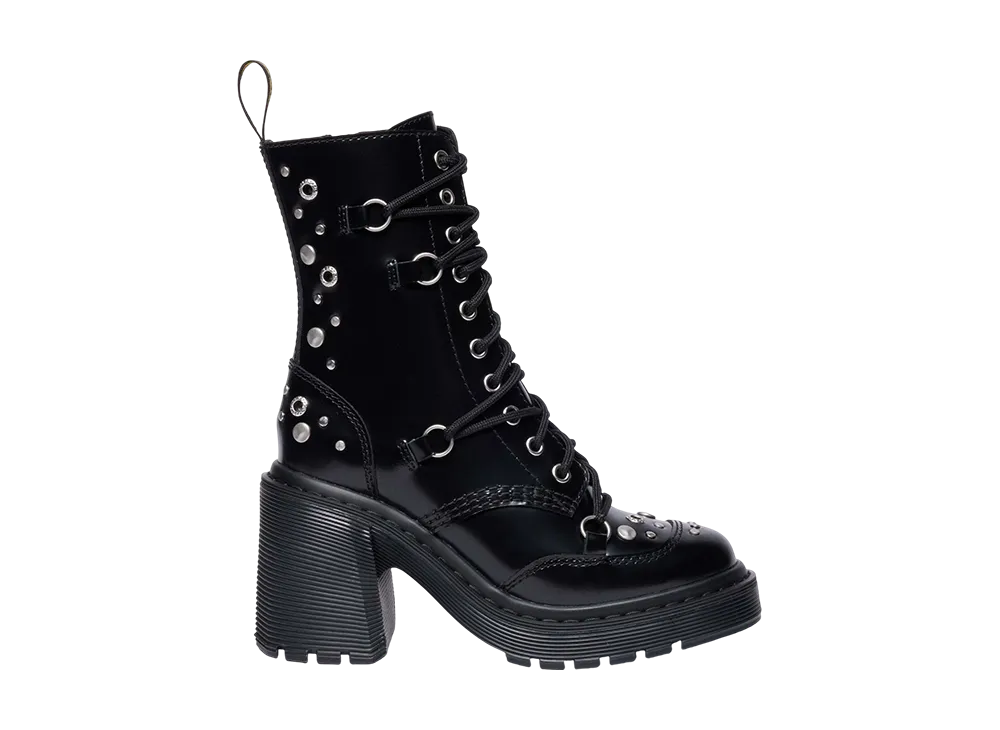 Dr.Martens Women's Chesney Hardware 10-Eye Boots "Black"