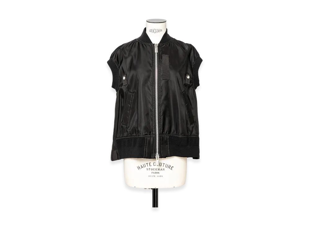 sacai Nylon Twill Vest "Black"