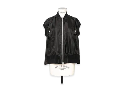 sacai Nylon Twill Vest "Black"