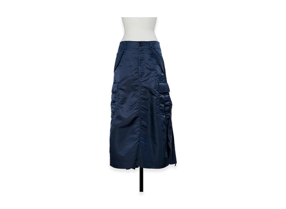 sacai Nylon Twill Skirt "Navy"
