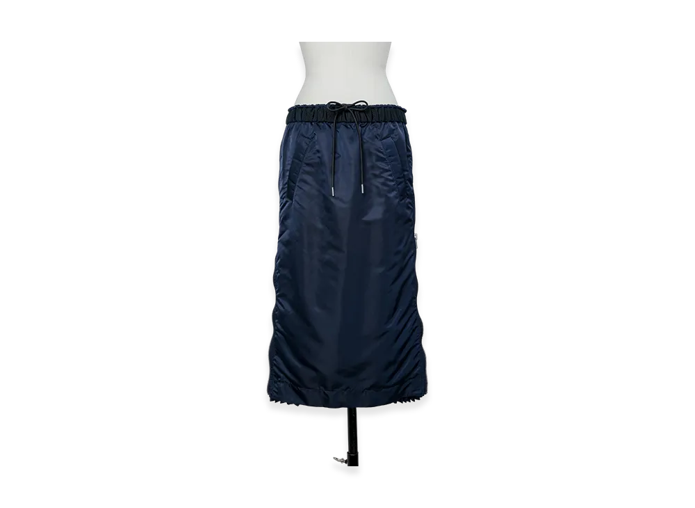 sacai Nylon Twill Skirt "Navy"