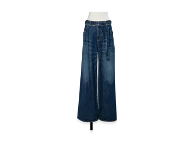 sacai Wide Denim Pants "Blue"