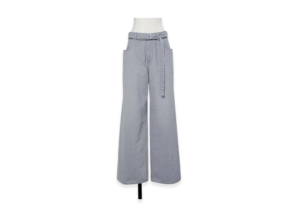 sacai Wide Denim Pants "Gray"