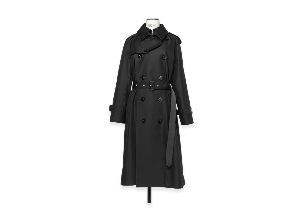 sacai Cotton Gabardine Coat "Black"