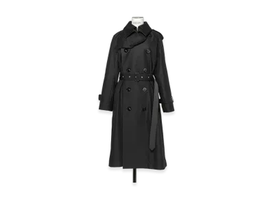 sacai Cotton Gabardine Coat "Black"