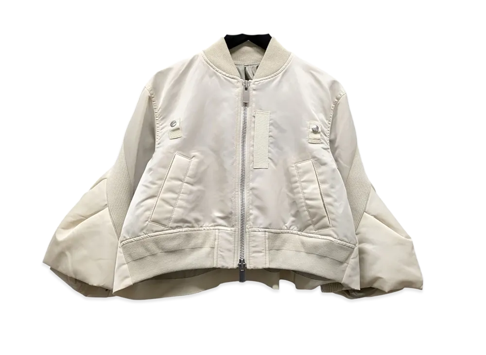 sacai Nylon Twill Blouson "White"