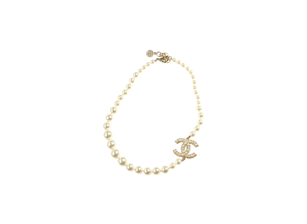 シャネル 100周年記念 ココマーク パールネックレス "ゴールド" A64757B06258ND321