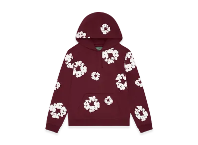 DENIM TEARS Cotton Wreath Hoodie "Burgundy"