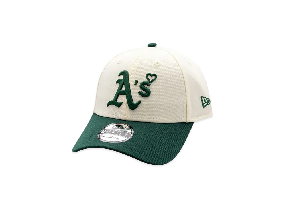 NEW ERA x BASICKS MLB 9Forty Athletics Cap "White/Green"