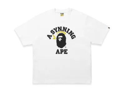 A BATHING APE x Spotify x SYNA World by Central Cee College Relaxed Fit Tee "White"