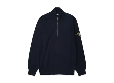 Stone Island Half-Zip Knit 5100063 Soft Organic Cotton "Navyblue"
