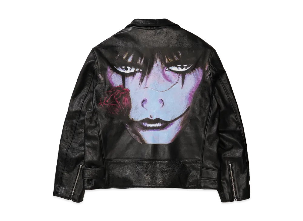 シュプリーム ザ クロウ ショット パーフェクト レザー ジャケット "ブラック"