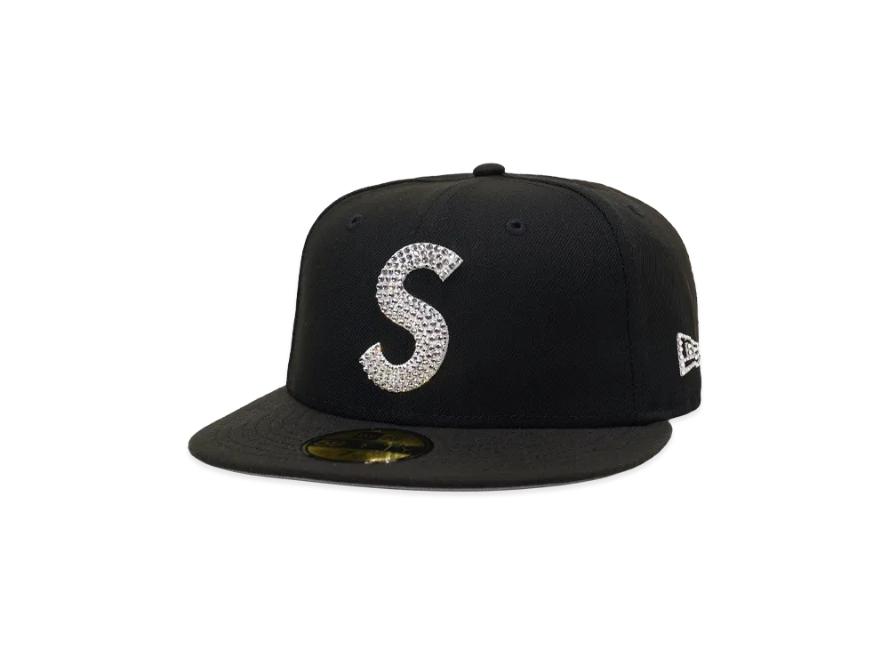 Supreme x Swarovski S Logo New Era "Black"