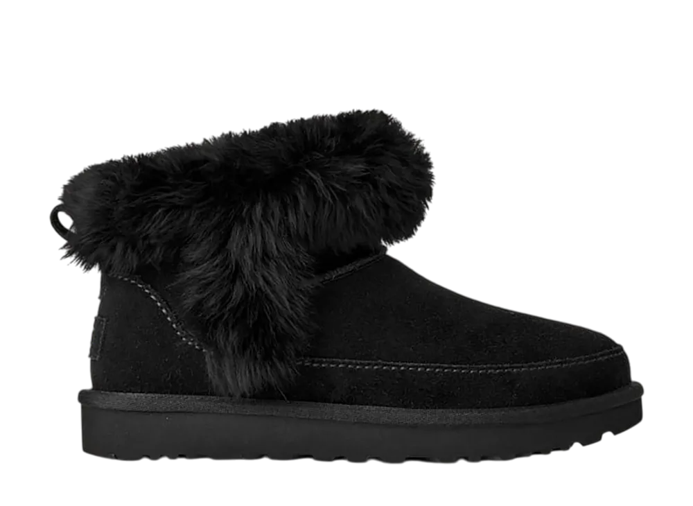 アグ ウィメンズ クラシック ウルトラミニ シャレー "ブラック"