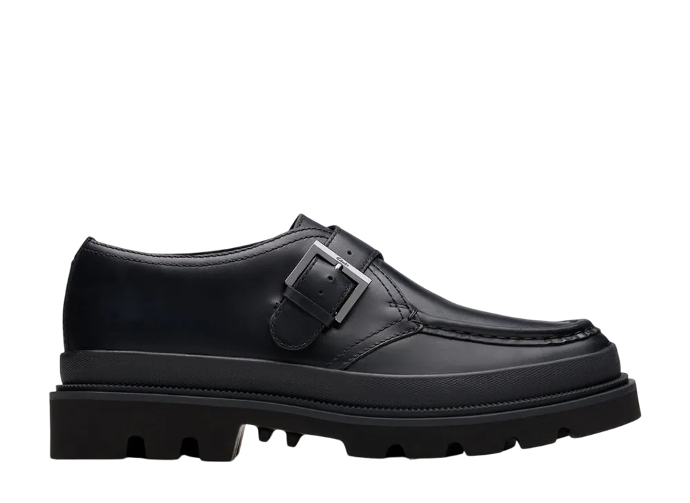 Clarks Badell Monk "Black Leather"