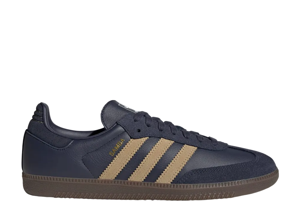 adidas Samba OG "Shadow Navy/Golden Beige/Gum"