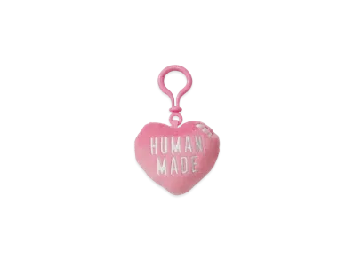 HUMAN MADE Stuffed Heart Key Charm "Pink"