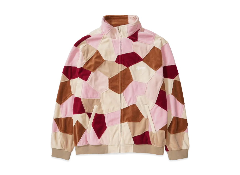 Supreme Patchwork Velour Track Jacket "Tan"
