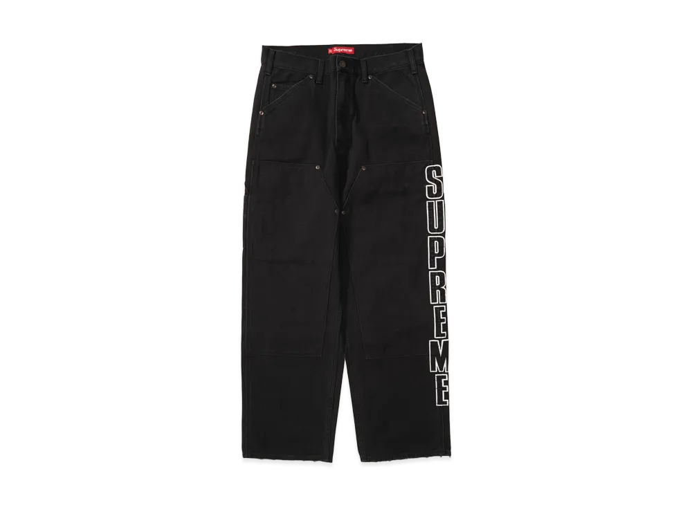 Supreme Reflective Double Knee Pant "Black"