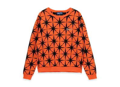 BoTT Sparkle Jacquard Knit Sweater "Orange"