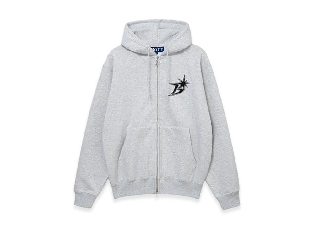 BoTT B Logo Zip Hoodie "Ash"