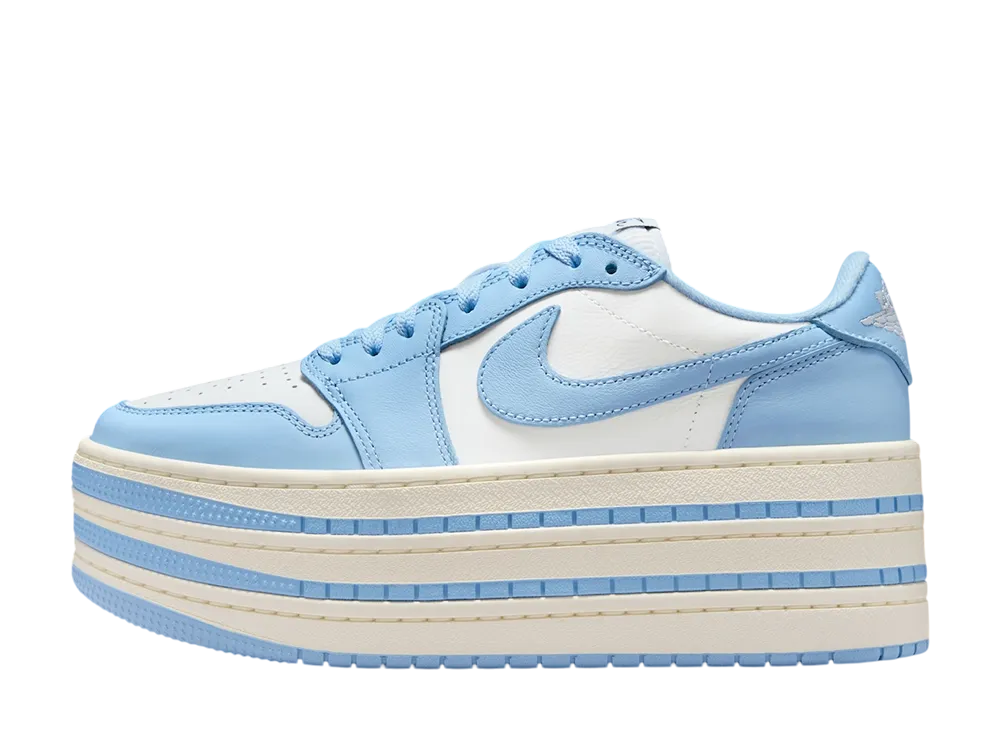 ナイキ ウィメンズ エアジョーダン1 トリプルスタック "UNC/ホワイト/サイキックブルー"