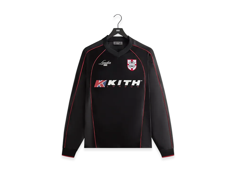 Kith London Long Sleeve Agu Soccer Jersey "Black"