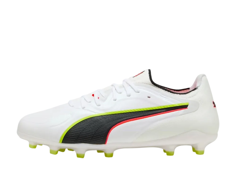 Puma King 20 Ultimate FG/AG "PUMA White/Glowing Red/Yellow Alert"