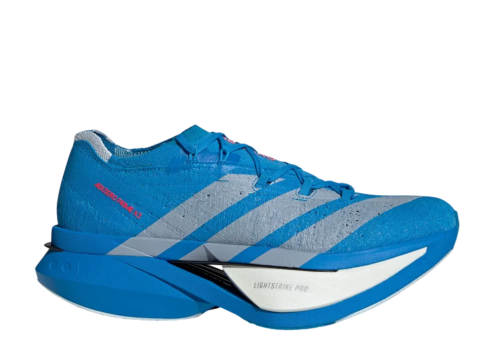 adidas Adizero Prime X3 STRUNG "Solar Blue/Silver Metallic/Lucid Red"