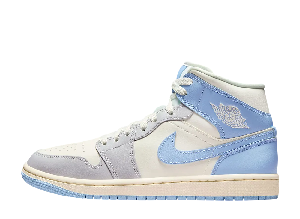 Nike Women's Air Jordan 1 Mid "Psychic Blue/Sail"