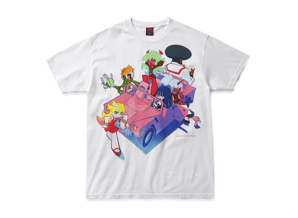 Geeks Rule x New PANTY & STOCKING with GARTERBELT Silkscreen Printing T Shirt "White"