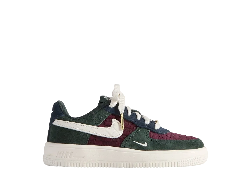 KITH × Nike PS Air Force 1 Low "Night Maroon"