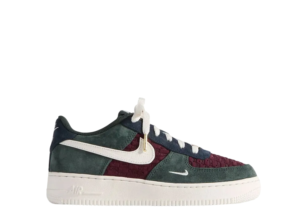 KITH × Nike GS Air Force 1 Low "Night Maroon"