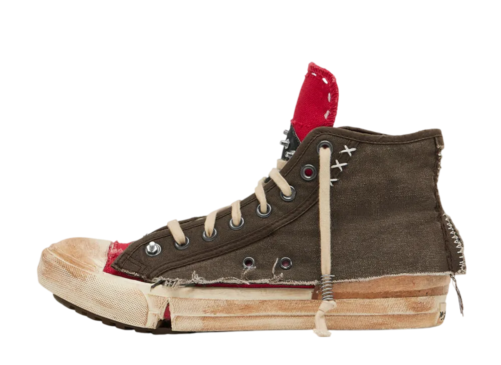 メゾンマルジェラ キャンバススニーカー "レッド/ブラウン"